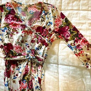 PinkBlush Maternity Floral Maxi Dress